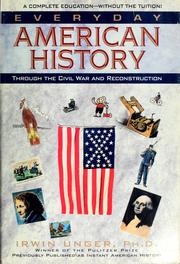 Cover of: Everyday American history: through the Civil War and Reconstruction