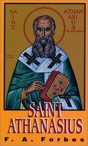 Cover of: St. Athanasius