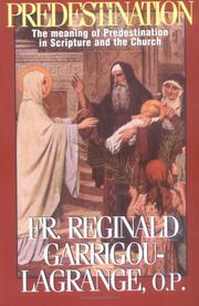 Cover of: Predestination by Reginald Garrigou-Lagrange