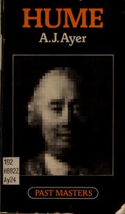 Cover of: Hume by A. J. Ayer