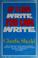 Cover of: If I can write, you can write