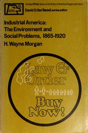 Cover of: Industrial America: the environment and social problems, 1865-1920