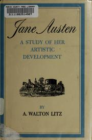 Cover of: Jane Austen, a study of her artistic development