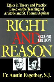 Cover of: Right and Reason by Austin Fagothey