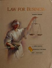 Cover of: Law for business by A. James Barnes