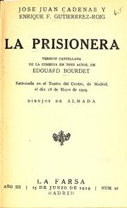 Cover of: La prisionera by Edouard Bourdet