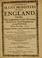 Cover of: A letter of many ministers in old England, requesting the judgement of their brethren in New England concerning nine positions ; written Anno Dom. 1637