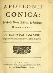Cover of: Apollonii Conica by Apollonius of Perga