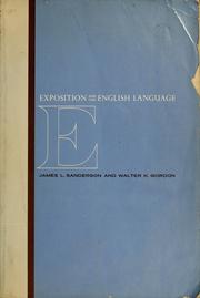 Cover of: Exposition and the English language