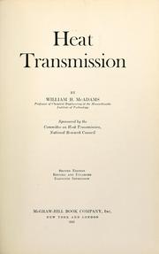 Heat transmission by William H. McAdams