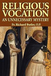 Cover of: Religious Vocation by Richard Butler, Richard Butler