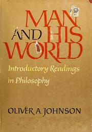 Cover of: Man and his world. by Oliver A. Johnson