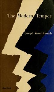 Cover of: The modern temper by Joseph Wood Krutch