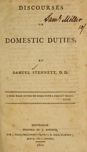 Cover of: Discourses on domestic duties