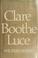 Cover of: Clare Boothe Luce