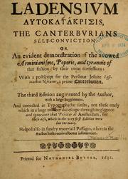 Cover of: La densivm AUTOKATAKRISIS: the Canterburians self-conviction    ... : with a postscript for the personat Jesuite Lysimachus Nicanor