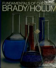 Cover of: Fundamentals of chemistry by James E. Brady
