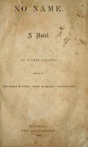 Cover of: No name by Wilkie Collins