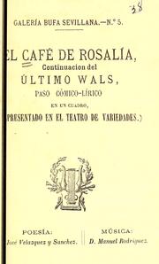 Cover of: El café de Rosalía by Spain (Cartoonist)