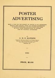 Cover of: Poster advertising