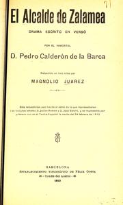 Cover of: El alcalde de Zalamea: drama escrito en verso