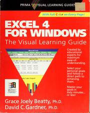 Cover of: Excel 4 for Windows: the visual learning guide