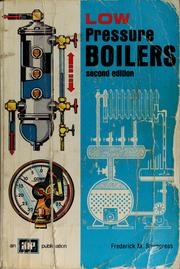 Cover of: Low pressure boilers