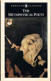 Cover of: The Metaphysical Poets