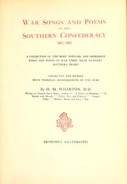 Cover of: War songs and poems of the southern confederacy, 1861-1865 by H. M. Wharton