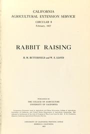 Cover of: Rabbit raising