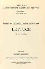 Cover of: Lettuce