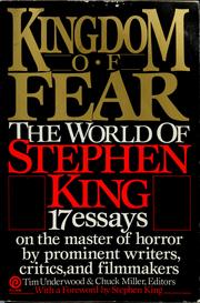 Cover of: Kingdom of fear: the world of Stephen King