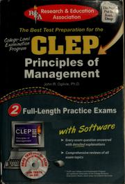 The best test preparation for the CLEP principles of management by John R. Ogilvie, Susan T Cooper