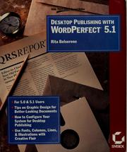 Cover of: Desktop publishing with WordPerfect 5.1