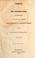 Cover of: Speech of Mr. Poindexter, of Mississippi, on the subject of prolonging the payment of revenue bonds, delivered in the Senate of the United States, February 7, 1834