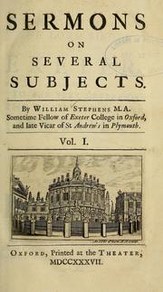 Cover of: Sermons on several subjects