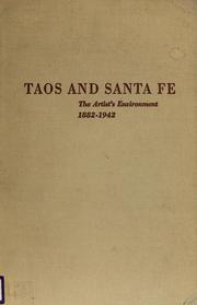 Cover of: Taos and Santa Fe: the artist's environment, 1882-1942.