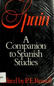 Cover of: Spain by P. E. Russell