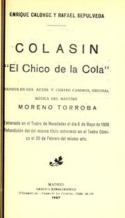 Colasín, "el chico de la cola" by Federico Moreno Torroba