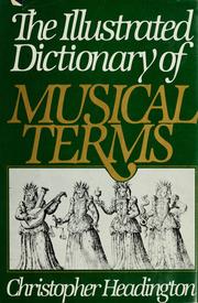 Cover of: Illustrated dictionary of musical terms