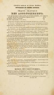 Cover of: Traité pratique des accouchemens by François-Joseph Moreau