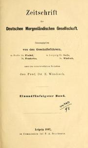 Cover of: Zeitschrift der Deutschen Morgenländischen Gesellschaft by Deutsche Morgenländische Gesellschaft