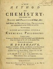 Cover of: A new method of chemistry by Herman Boerhaave