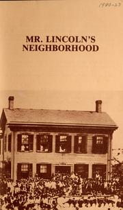 Cover of: Mr. Lincoln's neighborhood