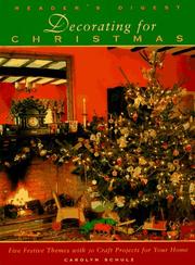 Cover of: Decorating for Christmas: five festive themes with 70 craft projects for your home