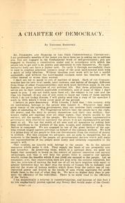 Cover of: Address of Hon. Theodore Roosevelt, ex-President of the United States, before the Ohio Constitutional Convention, February 21, 1912 by Theodore Roosevelt