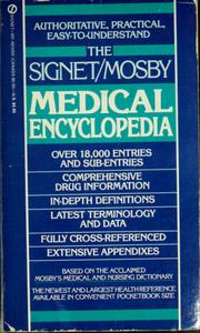 Cover of: The Signet/Mosby medical encyclopedia by Walter D. Glanze, Anderson, Kenneth, Lois E. Anderson