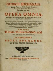 Opera omnia by George Buchanan
