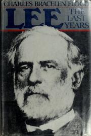 Cover of: Lee--the last years