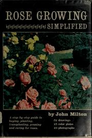 Cover of: Rose growing simplified.